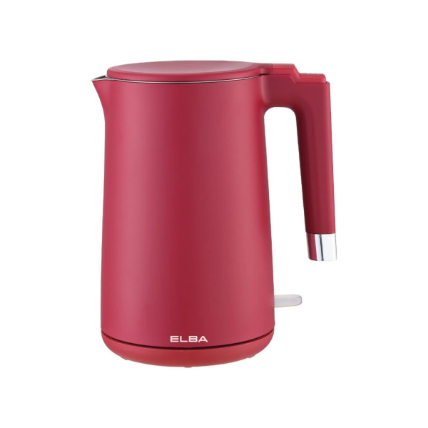 ELBA 1.7L Jug Kettle EJK-Q1783SS(RD) | Red​​​​​​​ Safe Cool Touch Stainless Steel - Image 2