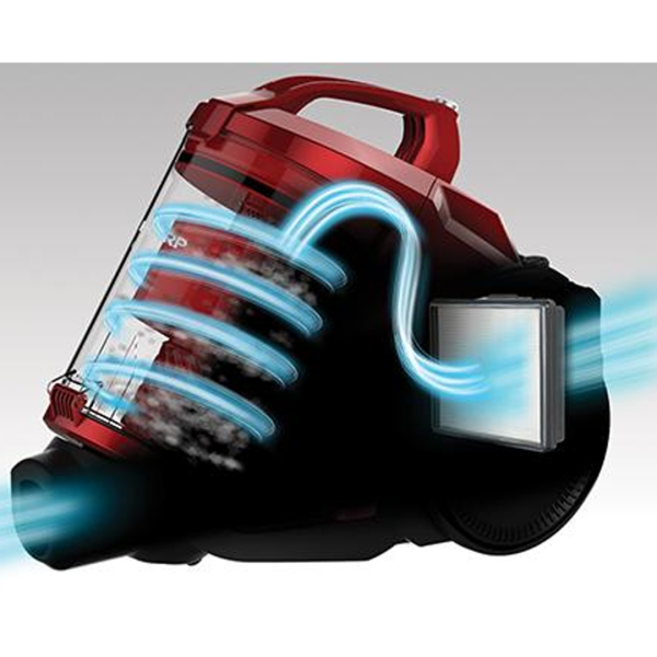 SHARP 1800W 3L Cyclone Action Vacuum Cleaner ECC1819R | Bagless Hassle-Free Mobility - Image 4