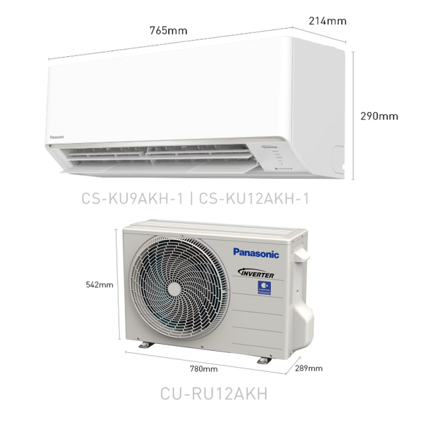 PANASONIC 1.5HP X-Deluxe Inverter Air Conditioner KU Series CS-KU12AKH / CU-RU12AKH | KU-AKH Wifi Energy Efficient - Image 2
