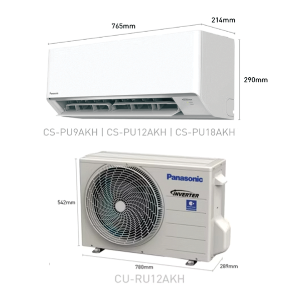 PANASONIC 1.5HP Standard Inverter Air Conditioner PU Series CS-PU12AKH | PU-AKH Powerful Energy Saving Air Protection - Image 2