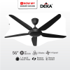 DEKA 56 Inch DC Ceiling Fan With Remote Control SCX56-MB | Energy Saving 5 Blades 14 Speeds
