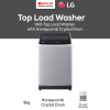 LG 9kg Non Inverter Top Load Washer T2109NT1G1 | Honeycomb Crystal Drum (Grey)