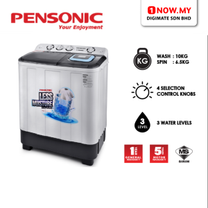PENSONIC 10kg Semi Auto Washing Machine PSW-1006