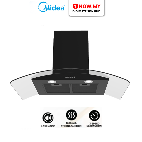 MIDEA 1400m3/hr Cooker Hood MCH-90V71 | Duct Out Recirculation