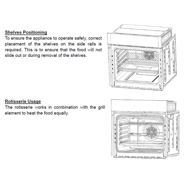 ELBA 67L Built-in Oven DIVO EBO-N6770(BK) | 7-Function Big Capacity - Image 4