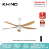 KHIND ZenAir 56" Ceiling Fan With Remote Control CF56DC4RL | Flat White Energy Saving Low Noise