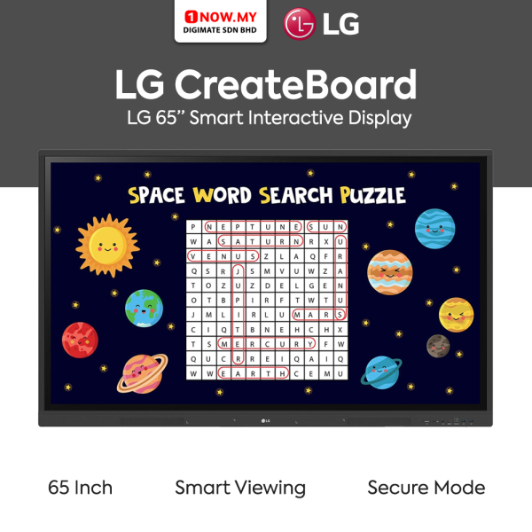LG 65" Interactive CreateBoard Display 65TR3DK-BG | Great For Meetings Classrooms