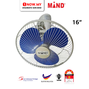 100% Pure Copper Motor Double Bearing Motor 5-Star Energy Saving Metal Blade for Powerful Cooling 360Oscillation 3 Speed Regulator MD-16A