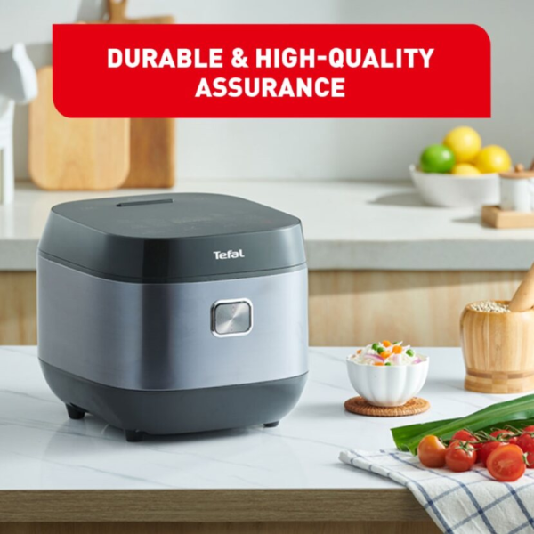 TEFAL 1.8L Delirice Plus AI Smart Rice Cooker (10-CUP) RK776B65 | Durable Anti-Scratch - Image 6