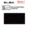 ELBA 2 Burners Induction Cooker Hob EIC-Q7092ST(BK) | Dual Cooking Zones 9 Power Level