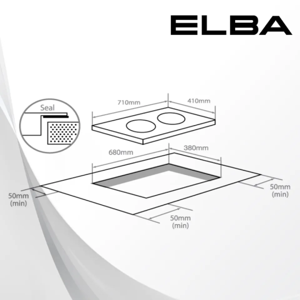 ELBA 2 Burners Induction Cooker Hob EICH-Q7052ST(BK) | DUAL HEAT Technology 9 Power Level - Image 5