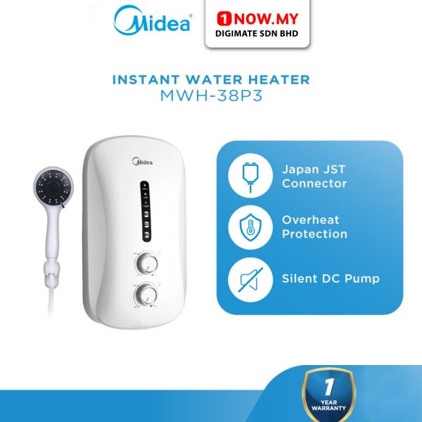 MIDEA Instant Water Heater DC Pump (White) MWH-38P3