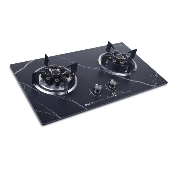 MILUX 2 Burners Esthetique Gas Cooker Hob MGH-C699F (Random Color) | Scratch Stain Heat Resistant - Image 3