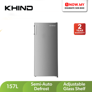 KHIND 157L 1-Door Refrigerator RF165 | Large Capacity Semi-auto Defrost