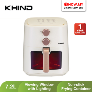 KHIND 7.2L Air Fryer ARF72W | Overheat Protection Viewing Window