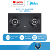 MIDEA 2 Burners Built-In Gas Hob MGH-2280GL | High Efficiency Quality Tempered Glass Easy Cleaning