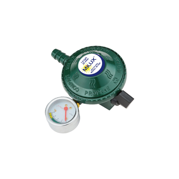MILUX L.P. Gas Regulator M-198CS | Durable Double Protection Safety Valve 1.5m Hose - Image 3