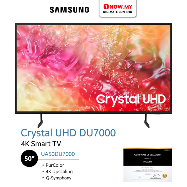 SAMSUNG 50" DU7000 Crystal UHD 4K AI Smart TV UA50DU7000