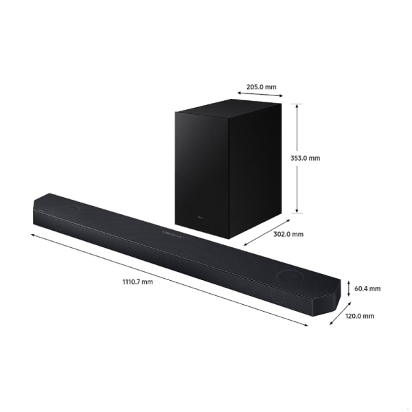 SAMSUNG 3.1.2ch Q-series Soundbar HW-Q700D | Wireless Dolby Atmos - Image 2