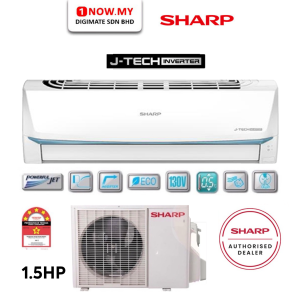 SHARP 1.5HP Inverter BED Series Air Conditioner AHX13BED | 5 Star Energy Saving Fast Cooling