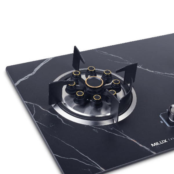 MILUX 2 Burners Esthetique Gas Cooker Hob MGH-C699F (Random Color) | Scratch Stain Heat Resistant - Image 4