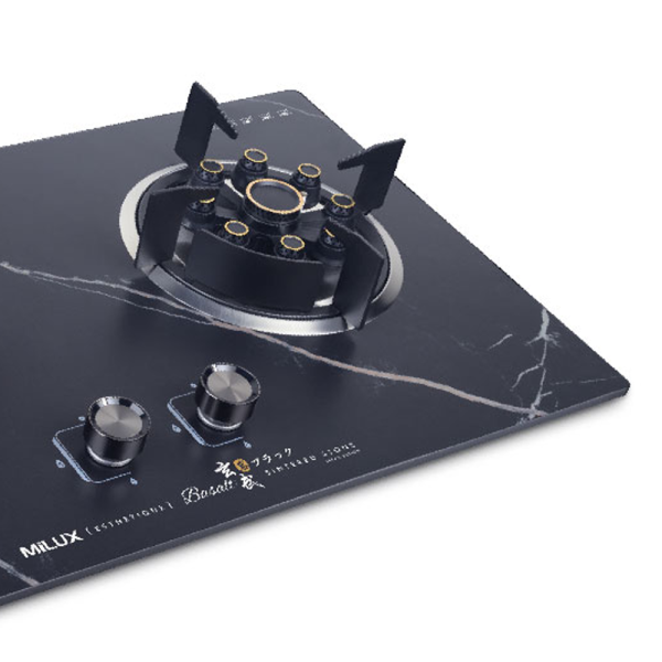 MILUX 2 Burners Esthetique Gas Cooker Hob MGH-C699F (Random Color) | Scratch Stain Heat Resistant - Image 5