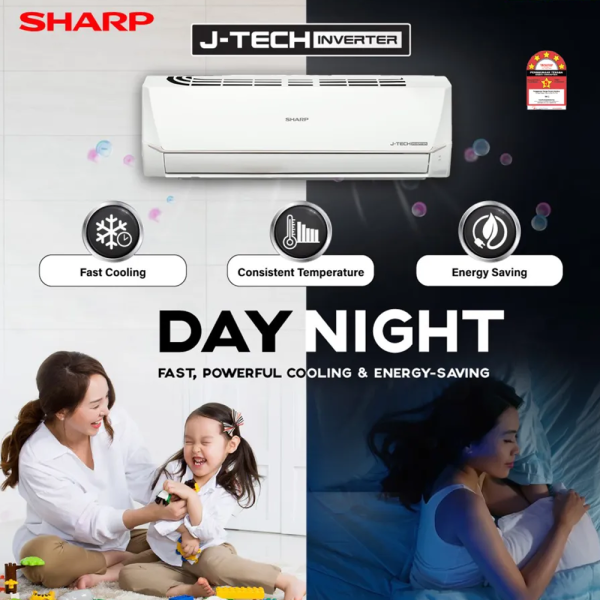 SHARP 1.5HP Inverter BED Series Air Conditioner AHX13BED | 5 Star Energy Saving Fast Cooling - Image 6