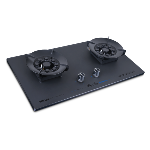 MILUX 2 Burners Esthetique Gas Hob MGH-F288L | Strong Tempered Glass - Image 2