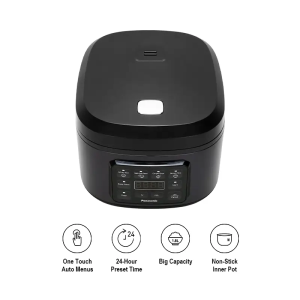 PANASONIC 1.8L Microcomputer Rice Computer SR-DA182KSK | Non Stick Easy Cooking 3 Star Energy Saving - Image 2
