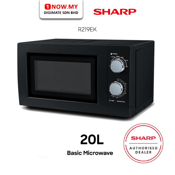 SHARP 20L Microwave Oven R219EK | 4 Star Energy Saving Compact Design