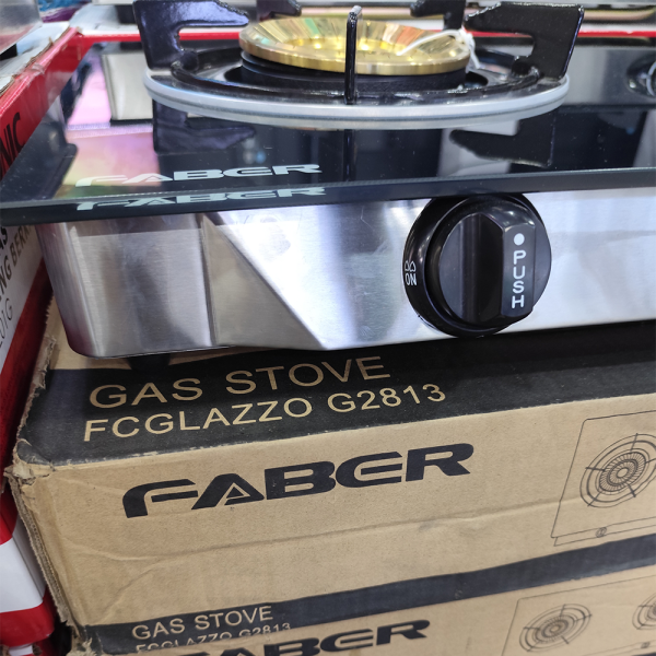 FABER 2 Burners Glazzo Gas Stove FCGlazzo G2813 | Strong Tempered Glass Surface - Image 5