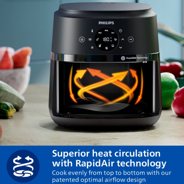 PHILIPS 4.2L 2000 Series Digital Air Fryer NA221/09 | Healthy Frying Energy Saving - Image 4