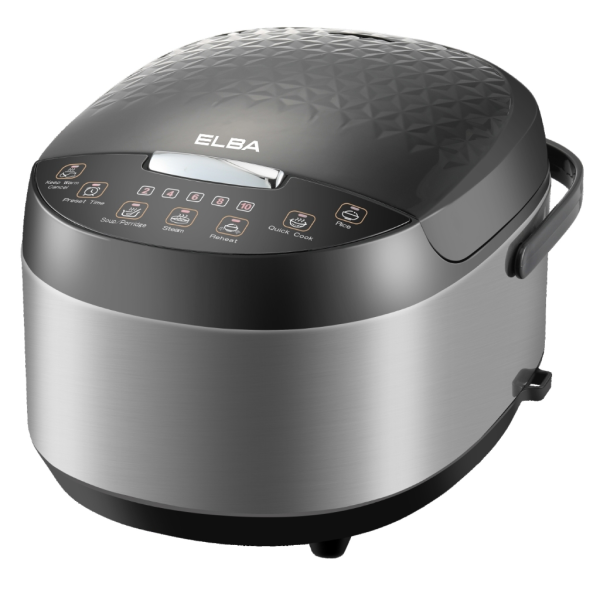 ELBA 1.8L Microcomputer AI Rice Cooker ERC-N1883D(SS) | Preset Timer Various Effortless Cooking Functions - Image 2