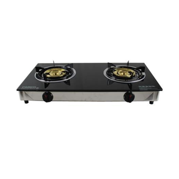 FABER 2 Burners Glazzo Gas Stove FCGlazzo G2813 | Strong Tempered Glass Surface - Image 2