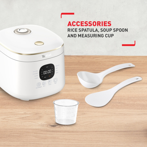TEFAL 0.7L Rice Mate Mini Fuzzy Logic Rice Cooker RK515165 - Image 2