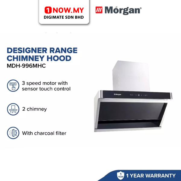 MORGAN 900MM Designer Hood MDH-996MHC | Smart Motion Sensor Touch Control