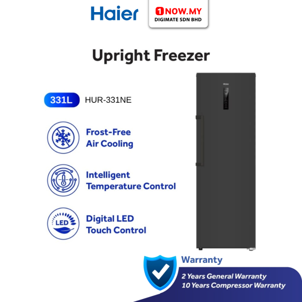 HAIER 331L Convertible Upright Freezer Fridge HUR-331NE | Frost Free Smart LED Temperature Control