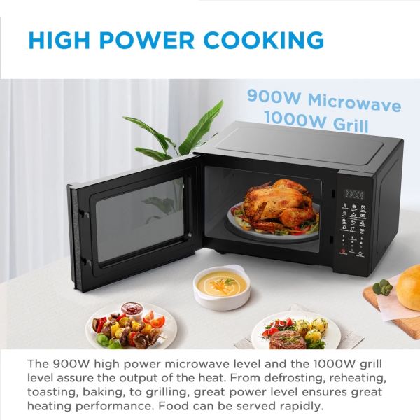 MIDEA 25L Microwave Oven MMO-EG925EXX | 5 Star Energy Efficient Touch Control Menus - Image 3