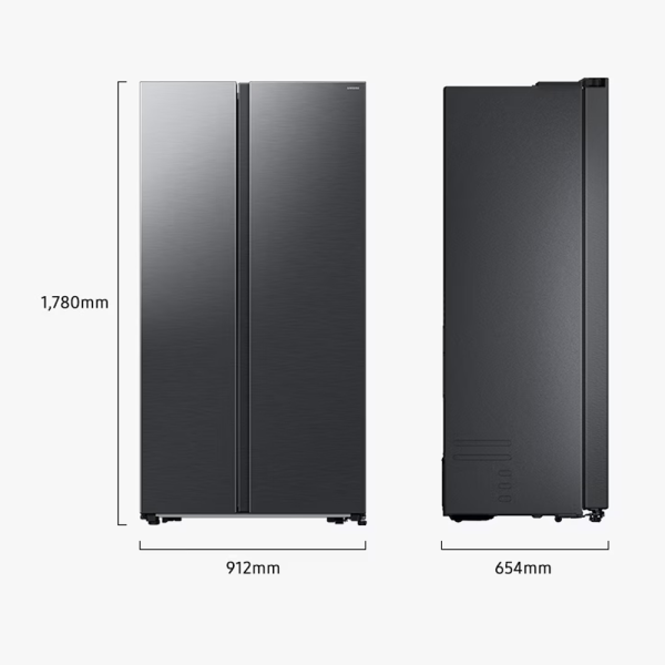 SAMSUNG 583L Inverter Side-By-Side Bespoke AI Refrigerator RS57DG4000B4ME | Energy Efficient Stylish WiFi Enabled - Image 6