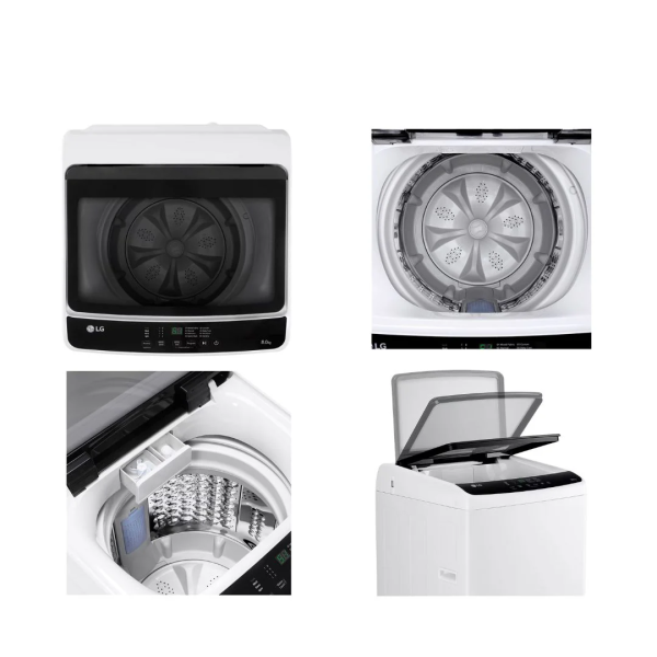 LG 8kg Non Inverter Top Load Washer T2108NTW1 | Functional Honeycomb Crystal Drum - Image 5