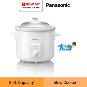 PANASONIC 5L Slow Cooker NF-N51AWSK | Efficient Cooking Multi Recipes 3 Heat Settings​​​​​​​