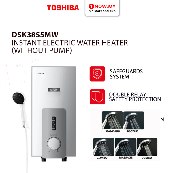 TOSHIBA No Pump Instant Water Heater DSK38S5MW