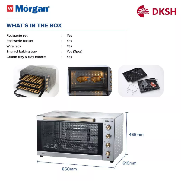 MORGAN 150L Electrical Oven MEO-GLAMO 150RCSS - Image 6
