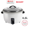 SHARP 6.6L Rice Cooker KSH668 KSH668CWH | Big Capacity 42 Persons