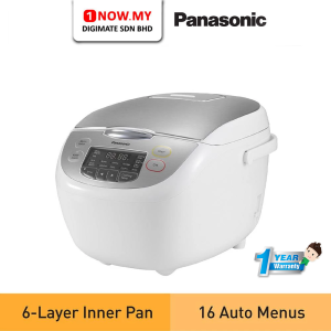 PANASONIC 1.8L Microcomputer Jar Rice Cooker SR-CX188SSK | 16 Auto Menus 3 Star Energy Efficient