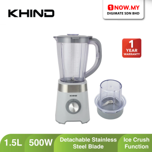 KHIND 1.5L Blender BL1550 | Powerful Ice Crushing Durable Blade