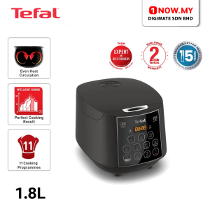 TEFAL 1.8L Easy Rice Fuzzy Plus Logic Rice Cooker RK736B (10 cups) | 11 Programs AI Smart Cooking
