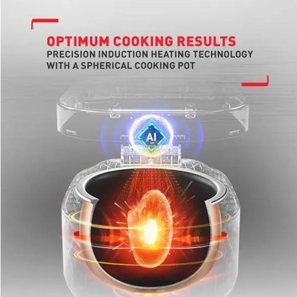 TEFAL 1.5L Healthy & Tasty Plus IH Rice Cooker RK862165 (8 cups) | 12 Programs Non Stick Coating - Image 6