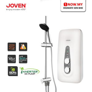 JOVEN Inverter Water Heater SB11iP | White Energy Saving Silent Pump NO Rain Shower