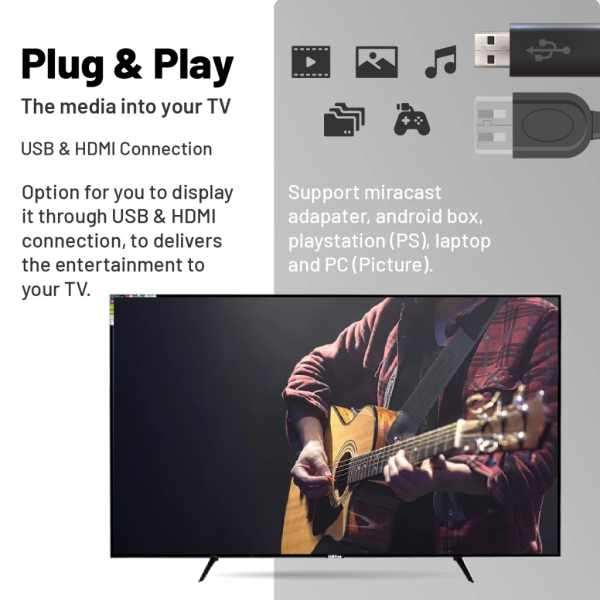 SAMVIEW 43" LED FHD Smart Android TV S40-X1 | Built-In Aerial Terminal MYTV - Image 5